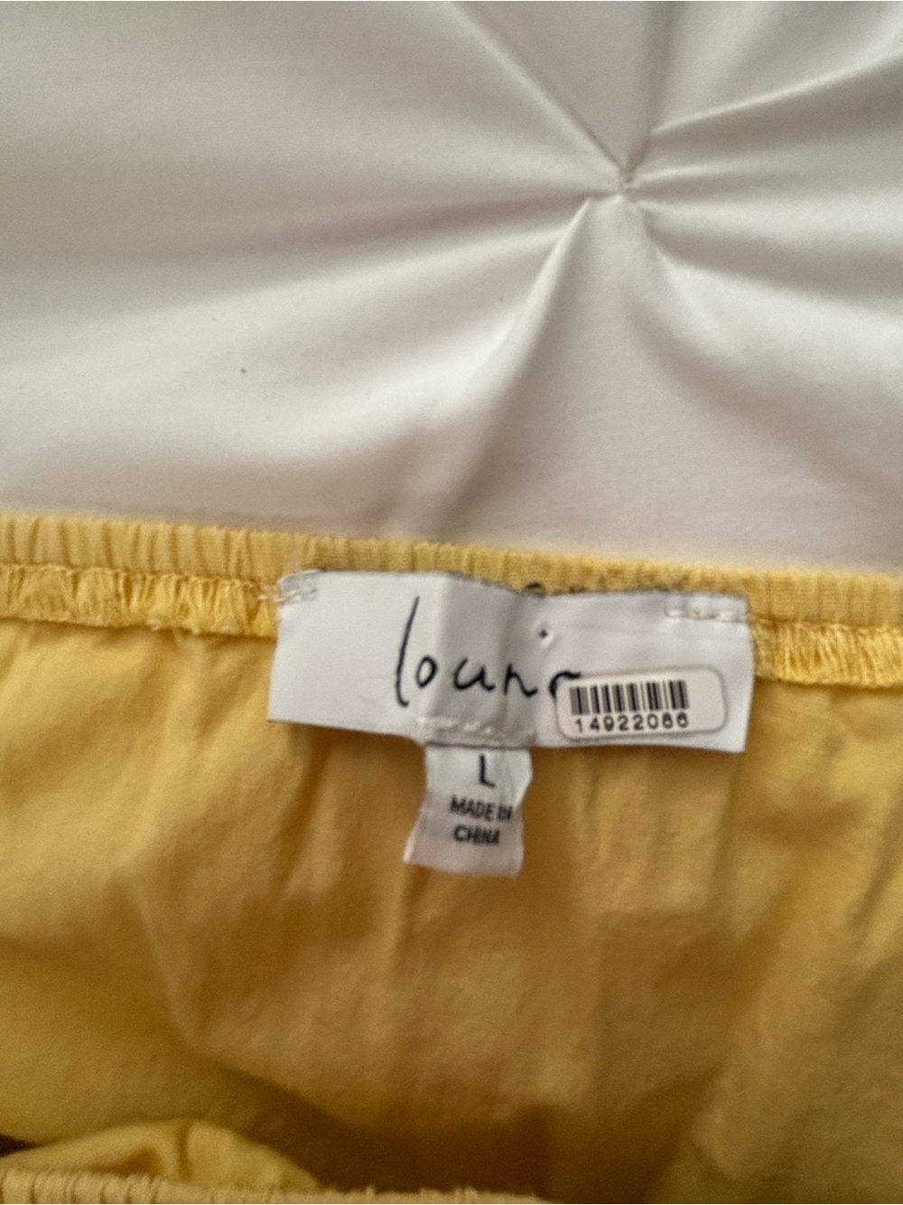 Louna Yellow Cinched Dress, Large - Picture 6 of 8